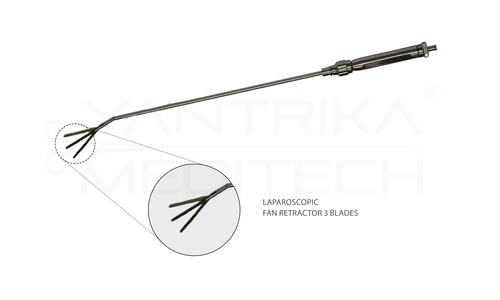 Laparoscopic Fan Retractor 3 Blades