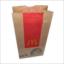 Brown Burger Packaging Paper Bag