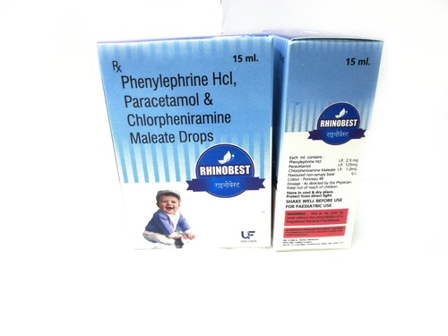 Paracetamol 125mg, Phenylephrine 2.5mg & Chlorpheniramine 1mg Oral Drops