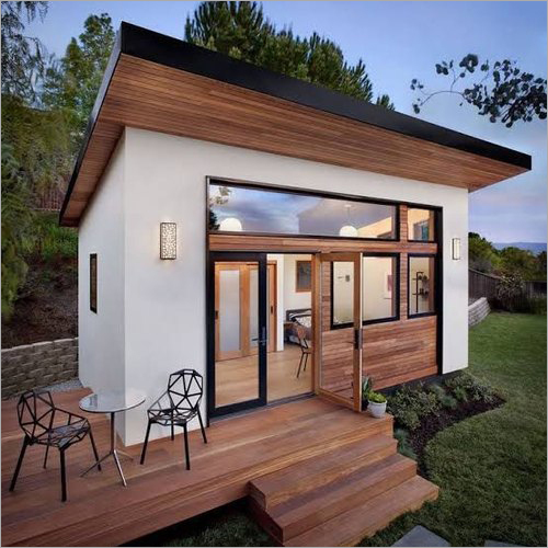 White And Brown Prefabricated Mobile House