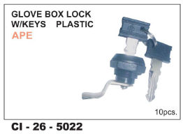 Glove Box Lock w/keys Plastic Ape