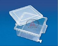 Staining Box - Polypropylene 100x100x50mm | Transparent, 500ml Capacity, Autoclavable, Lightweight At 100g