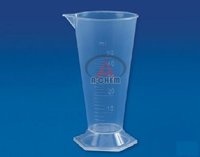 Conical Measures - Polypropylene, Clear Design With Raised Graduations, Autoclavable, Chemical Resistant, Easy Lifting Handle For Convenient Use