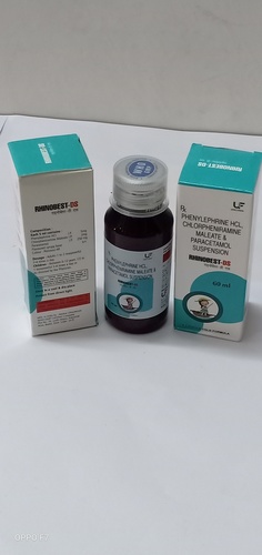 Phenylephirne 5mg, Chlorpheniramine 2mg & Paracetamol 250mg Suspension