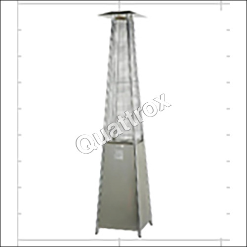 Toer Heater Pyramid - Silver Metal, Gas Powered | Quality Design with Warranty