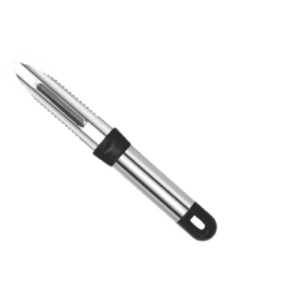Deluxe Black Peeler - Stainless Steel, Standard Size, Black | Lightweight Design, Durable ABS Handle, Effortless Peeling Experience