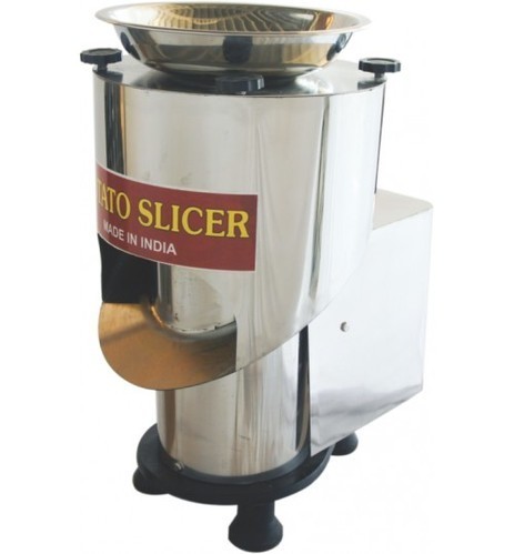 Compact Structure 1 Hp Potato Slicer Machine Capacity:- 100-150 Kg/Hr