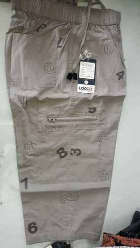Washable Mens Plain Capri