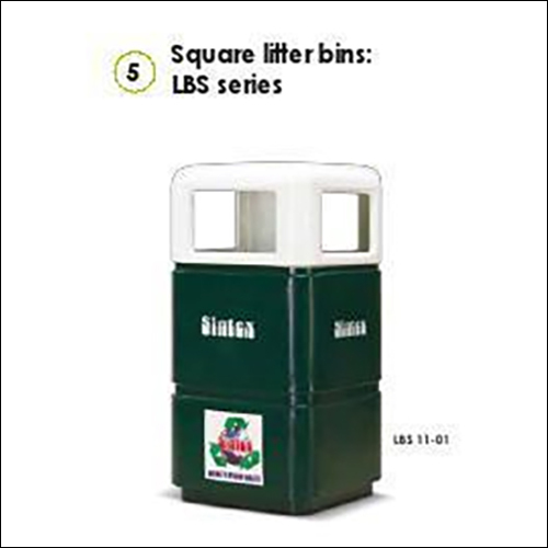 Square Litter Bins 110 L