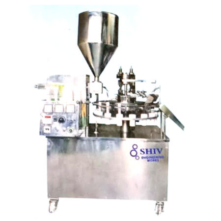 Laminated Tube Filling Machine With Sealing Cutting & Batch Coding