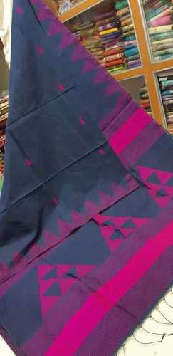 Cotton silk triangle design handloom saree