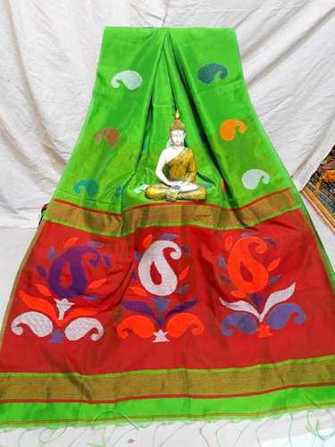 Cotton silk mango design handloom saree