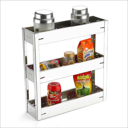 SS Three Tier Kitchen Rack