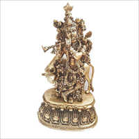 Brass Krishna Statute