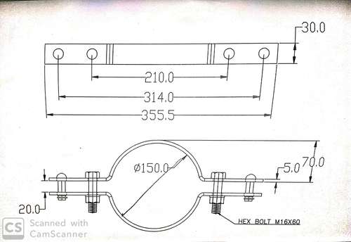 Pole Clamp (Round Pole Clamp)