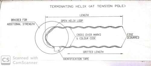 Terminating Helix (At Tension Pole)