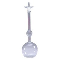 Le Chatelier Flask - Borosilicate Glass, 250 Milliliter Capacity, Transparent Color, Floor Mounting | Manual Usage, Graduated Neck From 18ml To 24ml