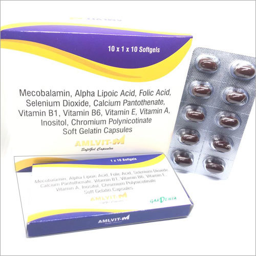 Mecobalamin alpha lipoic acid softgelatin capsule