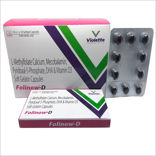 L-Merthyl Folate Dha Vitamin D3 Capsule Recommended For: All