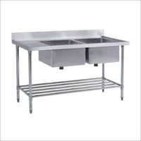 Eco-friendly Stainless Steel Double Sink Unit