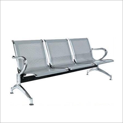 Eco-Friendly Stainless Steel 3 Seater Visitor Chair