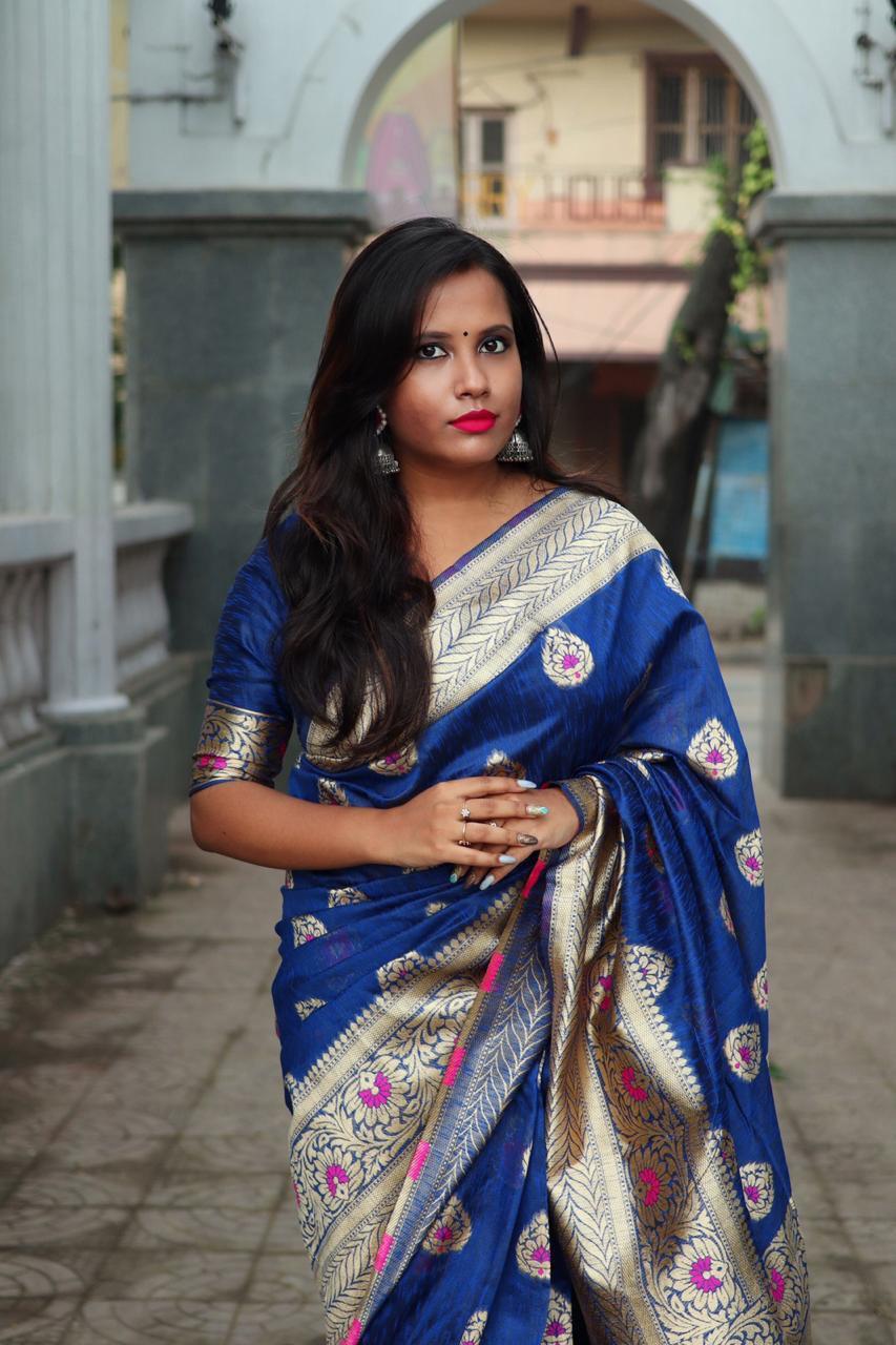 Ladies Printed Silk Saree