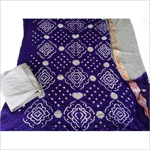 Kutchi Bandhani Salwar Suit - Cotton Fabric Length 2.5-3 Meters Multicolor | Washable Durable Quick Dry Lightweight