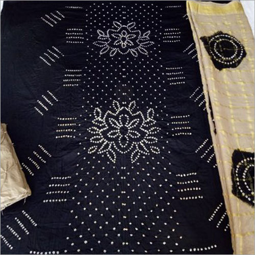 Bandhani Printed Dress Material - Cotton, 2.5-3 Meters, Multicolor | Washable, Durable, Quick Dry, No Fade, Ideal for Summer and Spring