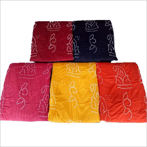 Satin Bandhani Dress Material - Cotton, 2.5-3 Meters | Washable, Durable, No Fade, Quick Dry, Available in Multicolor for Summer and Spring