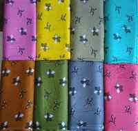 Rayon Printed Fabric - 100m Length, 12kg Weight, 44" & 58" Width | Multicolor Fast Colors, Quick Dry, Printed Texture