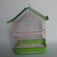 2- Piece Birds on Cages Rustic Metal Decorative Birdcage Set
