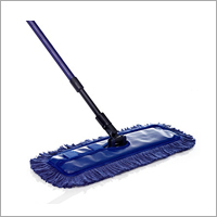 Floor Duster - Plastic & Stainless Steel, Standard Size, Blue | High Quality Fiber, Long Handle for Comfortable Cleaning