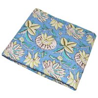 Indian made floral print fabric jaipuri ethnic print 100% Cotton Fabric