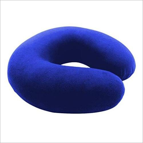 Navy Blue Velvet Neck Pillow