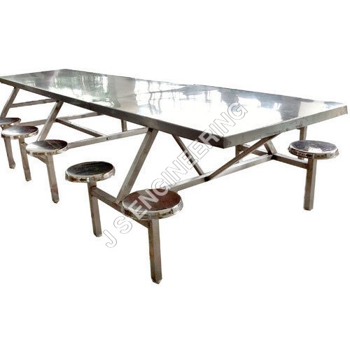 Hostel Stainless Steel Dining Table