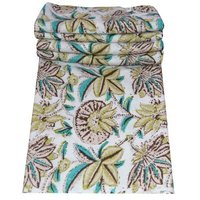 Indian made floral print fabric jaipuri ethnic print 100% Cotton Fabric