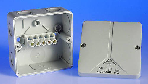 Waterproof junction box with and without connectors