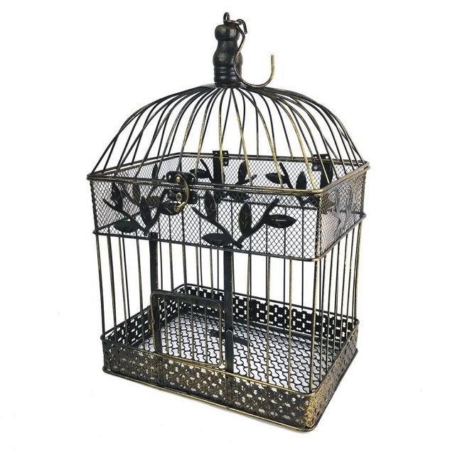 Super Larger Metal Iron Bird Cages Black & White