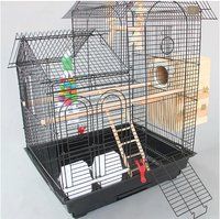 Large Roof Design Bird Cages Houses Metal Iron