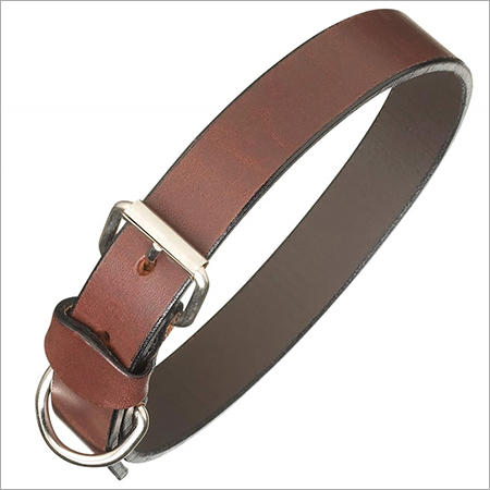 Plain leatherdog collar