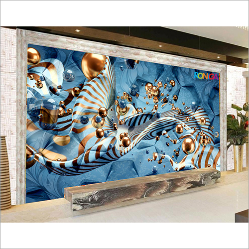 Commercial Printed Wallpaper - HD, 400gsm to 1mm Thickness | Waterproof, Colorfastness, Scratch-Free Nonwoven Texture, Customized Sizes