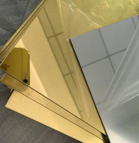 Stainless Steel Plate - 1220 X 2440 Mm | Golden, 1 To 1.5 Mm Thickness, Grade 202, 304, Ideal For Decoration