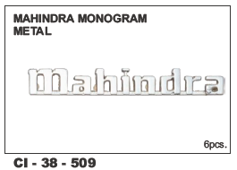 Mahindra Monogram Metal (cidis)