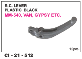 Rc Lever Plastic Black Van, gypsy