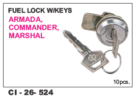 Fuel Lock w/keys Armada, Commander, Marshal