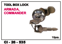 Tool Box Lock Armada - Durable Steel Construction, 4-wheeler Compatibility, Warranty Included