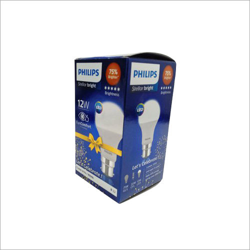 Glossy Lamination 12W Led Bulb Printed Packaging Box