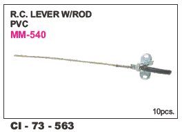 Rc lever w/rod pvc L/R