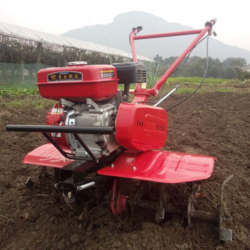 Red 7hp Micro Cultivator Ditching Loosen The Soil