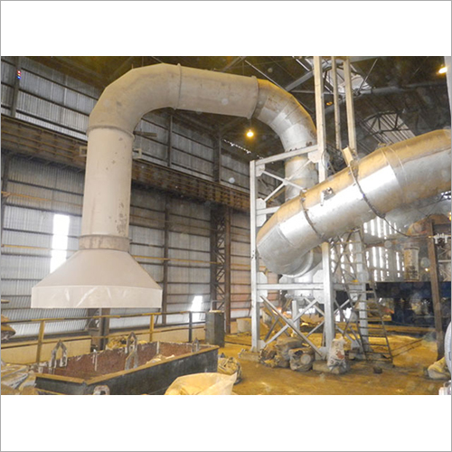 Side Draught Suction Hood With Automatic Swivelling Arrangement For Induction Furnace